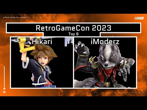 RetroGameCon 2023 - Smash Ultimate: Top 8 - Hikari (Sora) vs iModerz (Wolf)