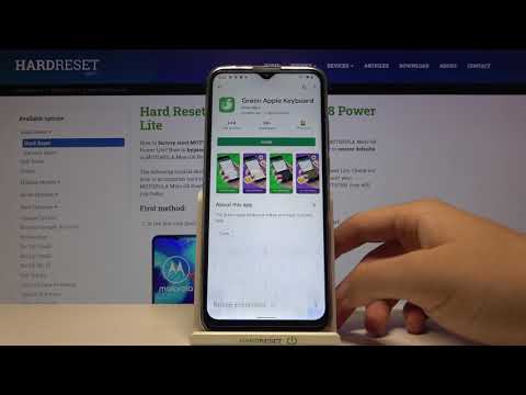 How to Install Green Apple Keybaord on MOTOROLA Moto G8 Power Lite – Get Apple Keyboard
