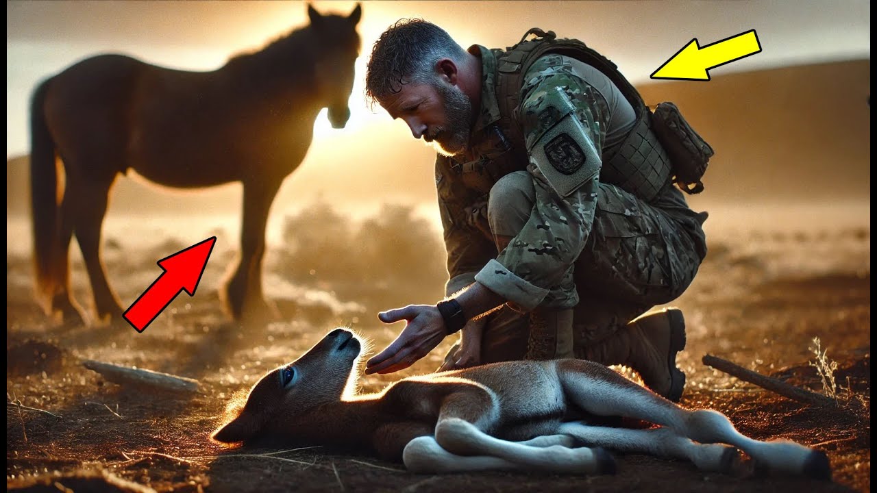 Crying Mustang Horse Brought Her Dying Foal to a Veteran — What Happens Next Is Truly Incredible!