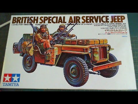 C4 Tamiya 1/35 British Special Air Service Jeep Plastic Model Kit SAS Tam35033 for sale online 
