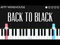 Amy Winehouse - Back To Black | EASY Piano Tutorial