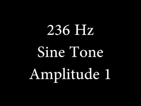 236 Hz Sine Tone Amplitude 1