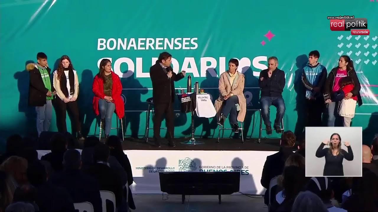Axel Kicillof relanzó el programa Bonaerenses Solidarios