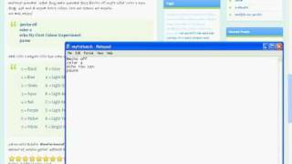 Batch files using Notepad