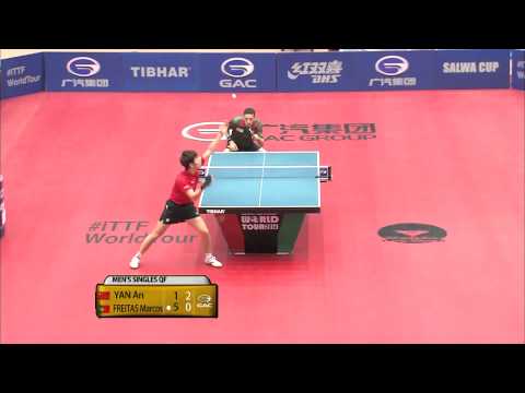 2014 Kuwait Open MS-QF Marcos Freitas - Yan An (full match|short form in HD)