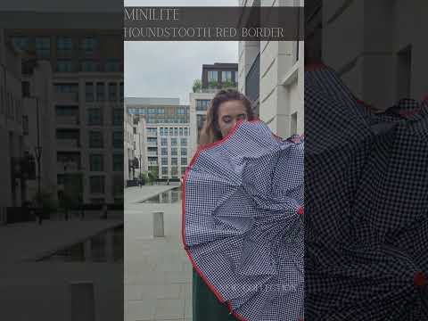 Видеообзор Женский зонт Fulton L354 Minilite-2 Houndstooth Red Border (Красная полоса)