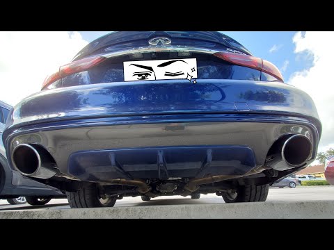 INFINITI Q50 3.0T - HKS Resonated Lower Downpipes & Infiniti Sports Exhaust (Muffler Delete)