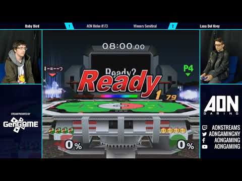 AON Melee #173 Baby Bird (Falco) vs Lana del Krey (Peach) Winners Semifinals
