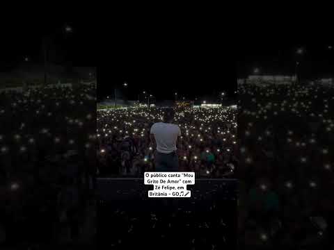 O público canta  “Meu Grito de Amor” com Zé Felipe em Britânia - GO #zefelipe #shorts
