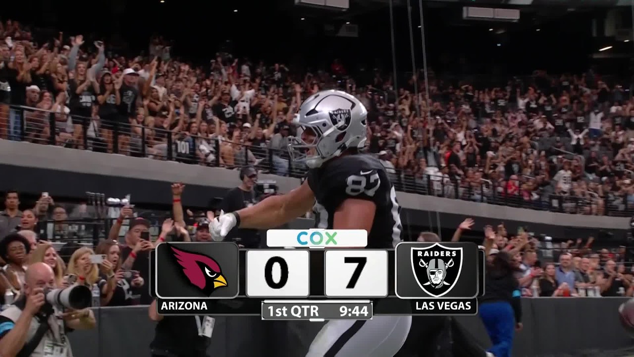 Kirk Cousins with a 13-yard touchdown pass to Michael Mayer to cap off the Raiders' opening drive