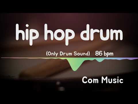Hip hop drum backing 86 bpm (drum only)