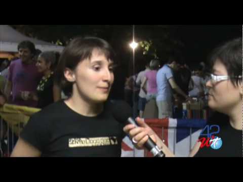 Alice Battisti alla cena della mondialità 2009