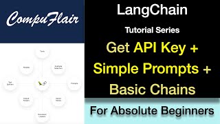 LangChain Step-by-Step Tutorial Series for Absolute Beginners: Get API Key, Simple Prompts & Chains
