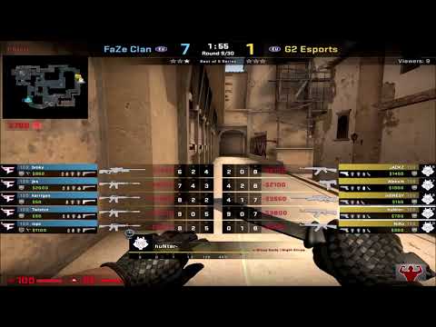 CS:GO POV DEMO HuNter (G2)(57-44) vs FaZe - mirage / IEM Katowice 2022