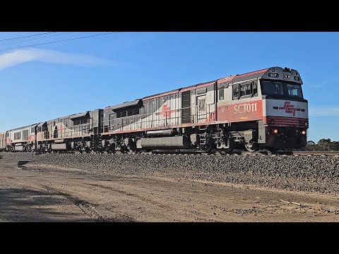 2MP9 SCT down "Dark Ghost #1" (SCT SCT CSR), Laverton to Forrestfield, 0850, 28/10/25, Dimboola VIC 
