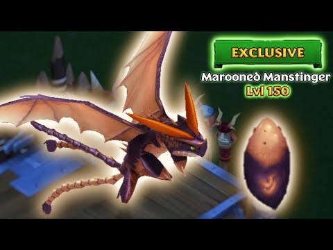 Marooned Manstinger (New Exclusive Triple Stryke) Max Level 150 Titan Mode | Dragons: Rise of Berk