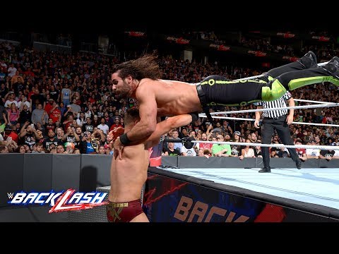 Seth Rollins dives out of the ring to wipe out The Miz: WWE Backlash 2018 (WWE Network Exclusive)
