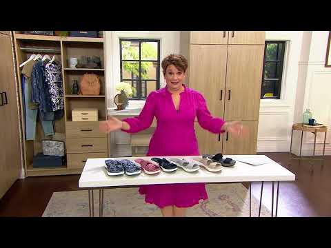 Clarks Cloudsteppers Jersey Slide Sandals - Arla Coast on QVC