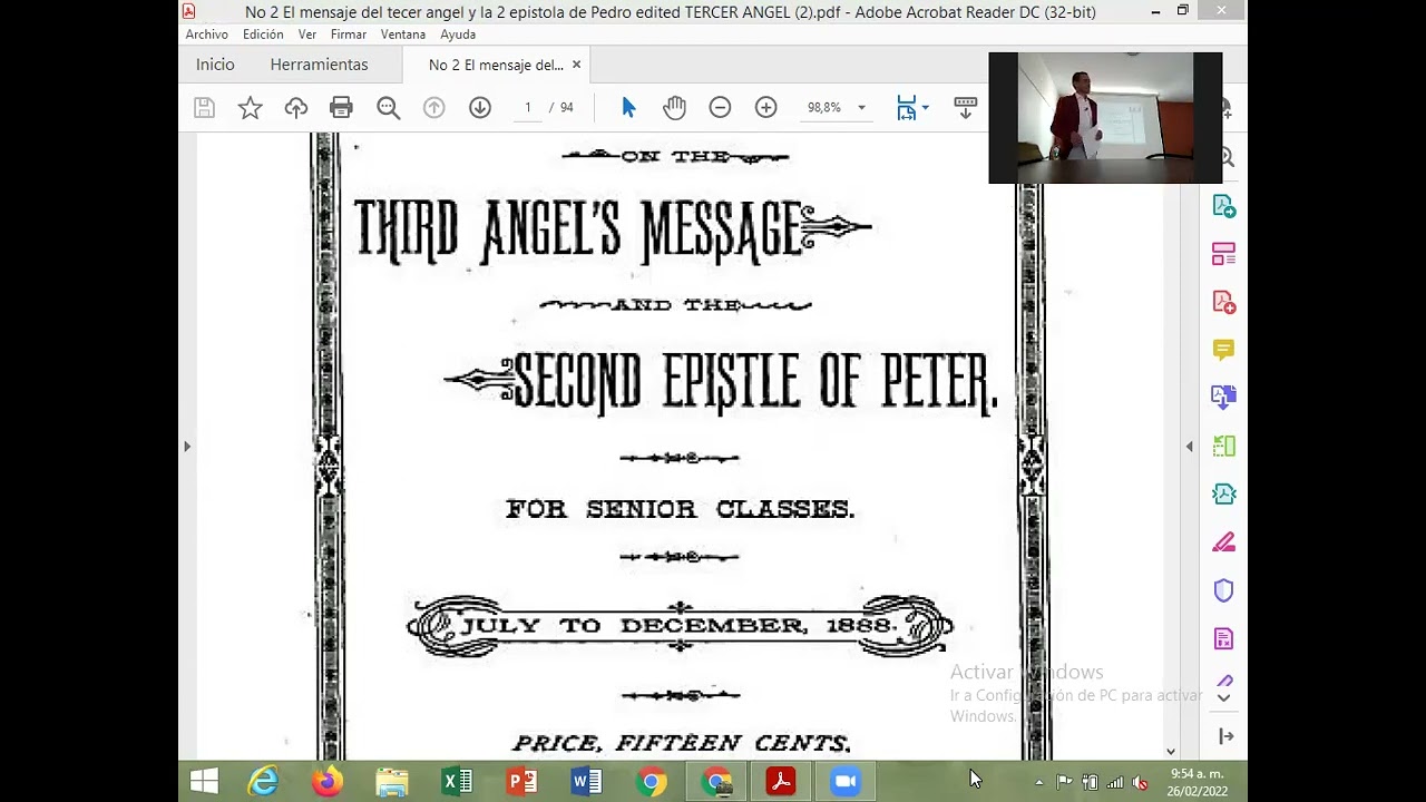 EL TIEMPO DEL MENSAJE DEL TERCER ANGEL