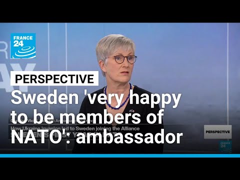 Sverige "väldigt glada över att vara medlemmar i Nato", säger Sveriges ambassadör i Frankrike • FRANCE 24 Svenska