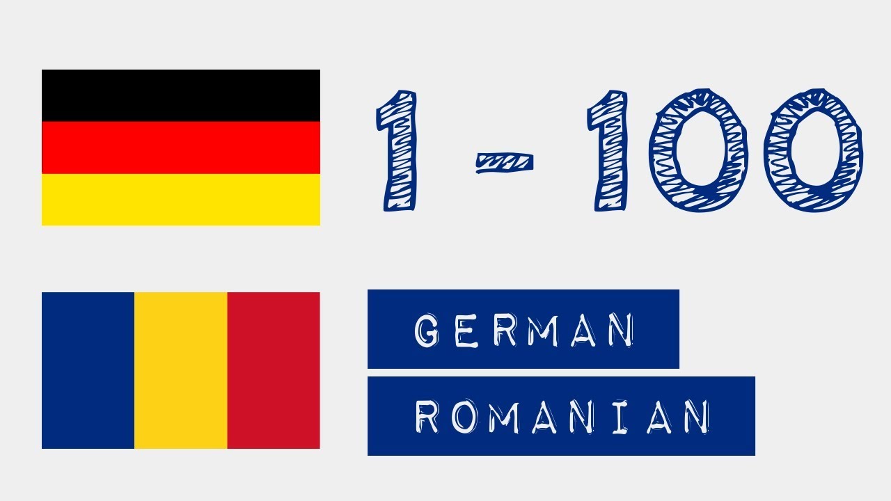 Numere de la 1 la 100 - limba germana - Român?
