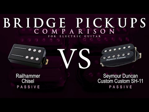 Railhammer CHISEL vs Seymour Duncan CUSTOM CUSTOM SH-11 - Passive Bridge Guitar Pickup Comparison