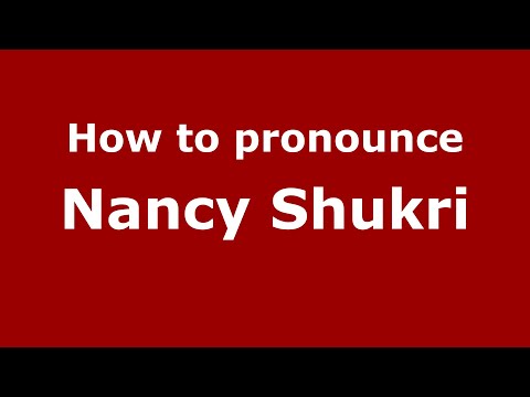 How do you say Nancy Shukri in Malaysia (Malay)? - PronounceNames.com