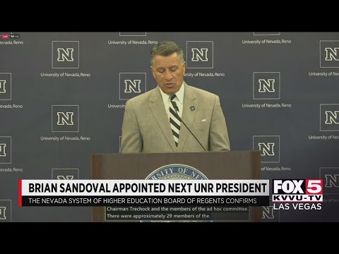 Former Gov. Brian Sandoval named UNR President