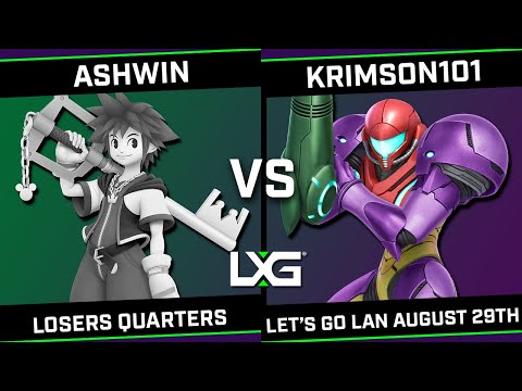 Ashwin (Sora/Yoshi) vs Krimson101 (Samus/Wolf) - LXG Let's Go LAN August 28th
