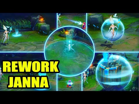 Rework Visual Janna Todas As Skins - League Of Legends (VFX)