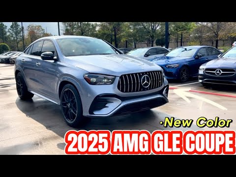 Walk Around 2025 Mercedes-AMG GLE 53 Coupe in NEW Cote d’Azur Light Blue!