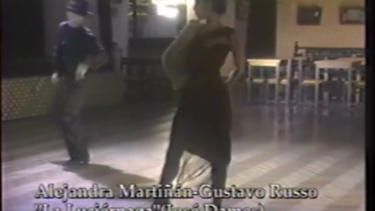 Milonga LA LUCIERNAGA bailan Alejandra Mantiñan y Gustavo Russo en Buenos Aires