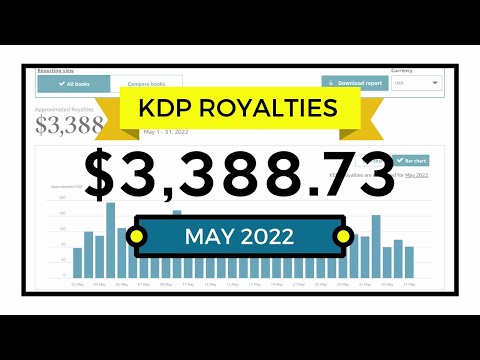 My Amazon KDP Income Report for May 2022 - How I Made $3388 from Low Content Publishing Online