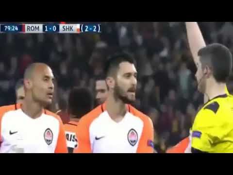 Facundo Ferreyra kicks ball boy   Shaktar vs Roma