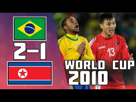Brazil 2 - 1 Korea DPR | World Cup 2010 | Highlights