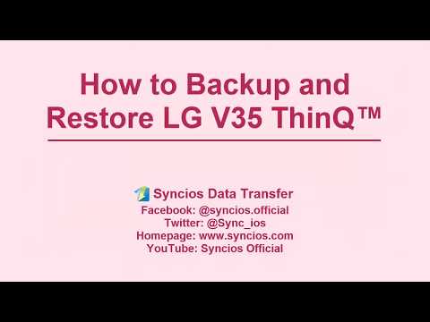 How to Backup and Restore LG V35