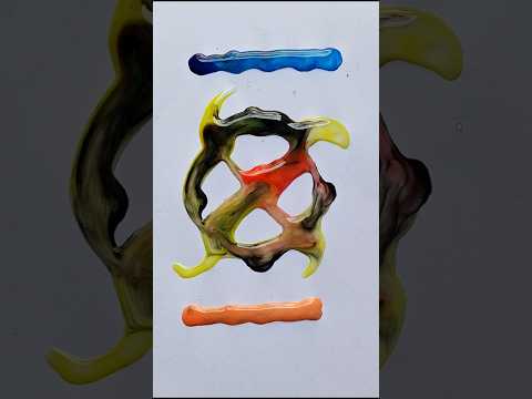 Water drop color mixing #shorts #art #waterdrop #colormixing