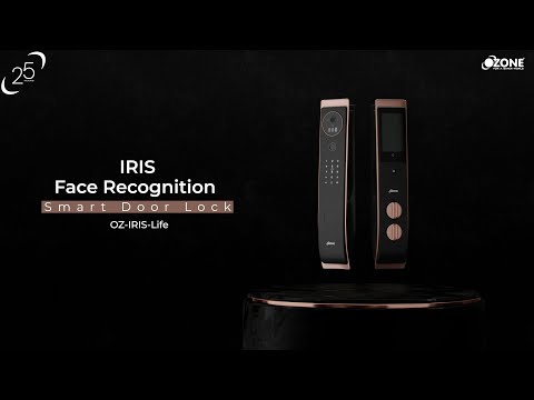 Ozone 3D Facial Recognition Smart Door Lock for Wooden & Metal Doors, 5-Way Access, Face Recognition, Mobile App, Fingerprint, Password, RFID Card, 45-120 mm Door Thickness, Free Installation, 3 Years Warranty (Rose Gold)
