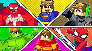 A cada MINUTO viro um SUPER HERÓI no Minecraft! thumbnail