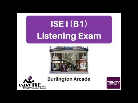 ISE I Trinity Listening Exam Task 1 (BURLINGTON ARCADE) -easyise.com
