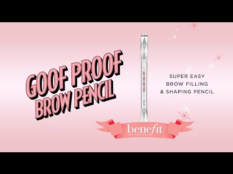 Benefit Goof Proof Brow Shaping Pieštukas antakių pieštukas, atspalvis: 5 Warm Juodas-Brown, 0.34 g video