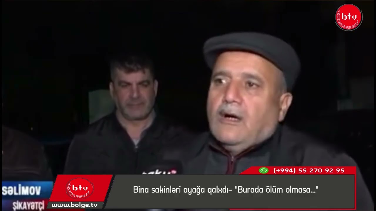 Bina sakinləri ayağa qalxdı- "Burada ölüm olmasa..."