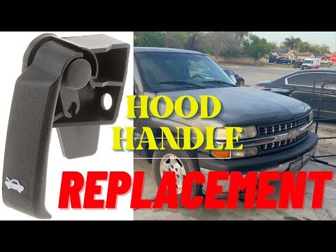 How to fix Replace chevy gmc Hood latch Release Handle 1999 to 2006 in less than 5 min...!!✅💯😍