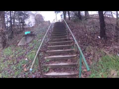 YI 4K ACTION CAMERA | 4K 30 FPS | A WALK UP OUTDOOR STAIRS