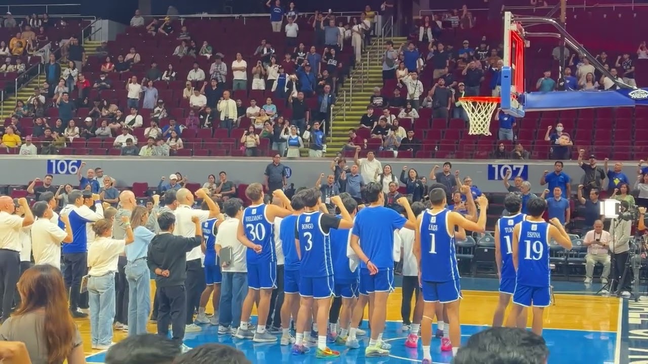 Hail Alma Mater: Ateneo alma mater hymn, Song for Mary, after beating UE, 11/5/25