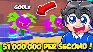 MAKING $1,000,000 MONEY PER SECOND In Plants Vs Brainrots!
