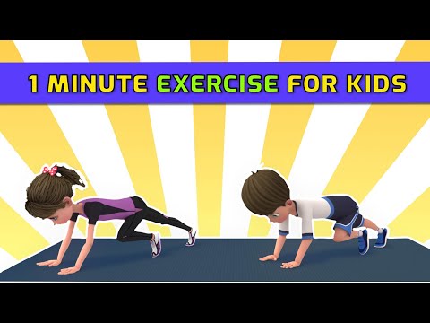 1-MINUTE EXERCISES FOR BURNING CALORIES| Kids Exercise