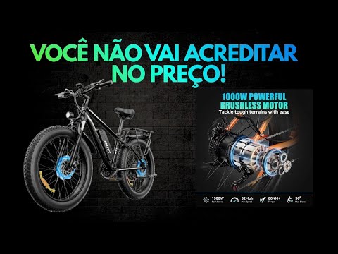 A Melhor Bicicleta Elétrica para Adultos de 2026 1000W, 45 kmh NÃO COMPRE ERRADO!