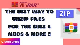 The Best Program for unzipping files for The sims 4 mods and more in 2022