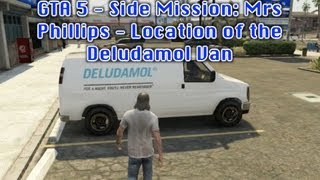 GTA 5 - Side Mission: Mrs Phillips - Location of the Deludamol Van